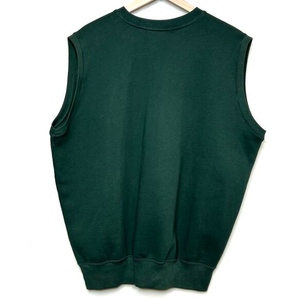 Polo Ralph Lauren Green Sweatshirt Vest Size L Embroidered Logo V Neck Pullover - Picture 6 of 8